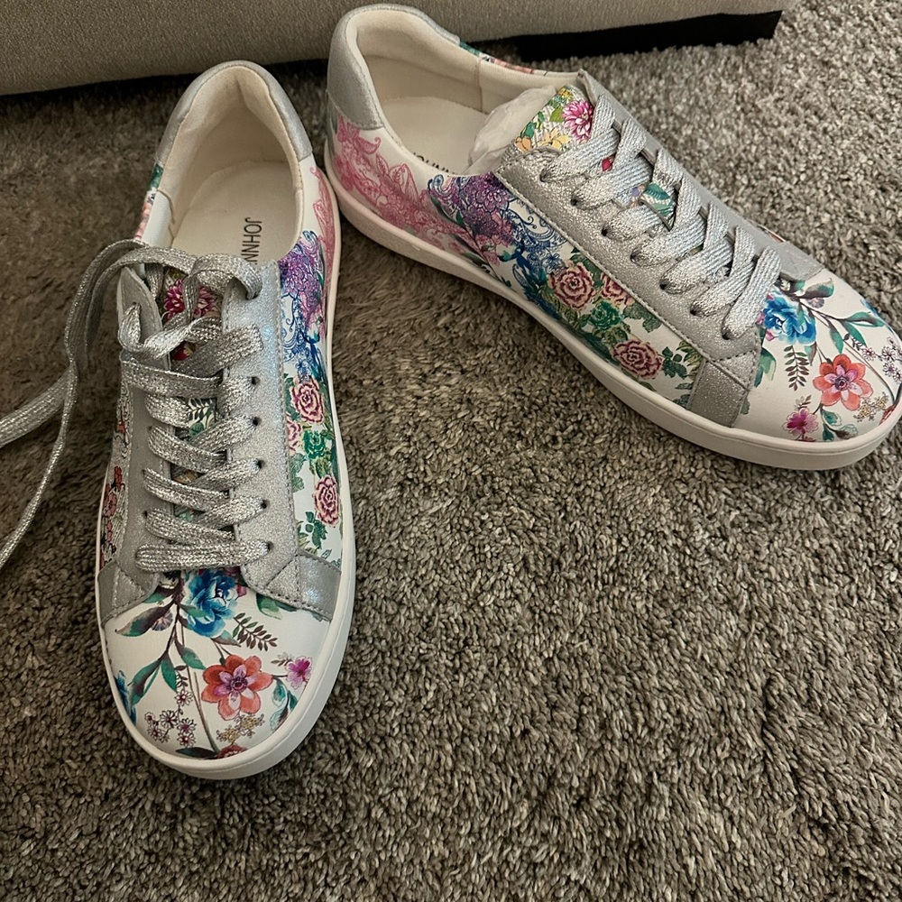 Johnny Was Floral Multicolor Sneakers